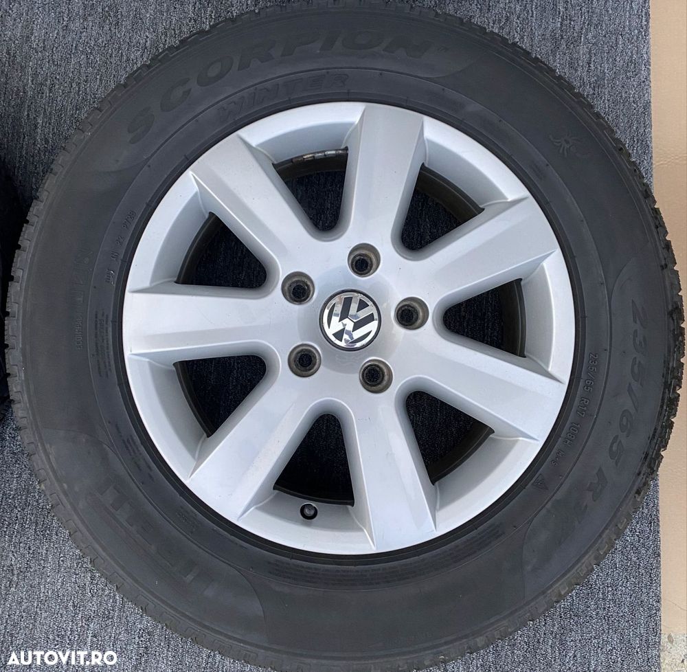 Jante De Aliaj 17” 5 x 130+Vw Touareg+Cauciucuri Iarna 235-65-17'' M+S - 4