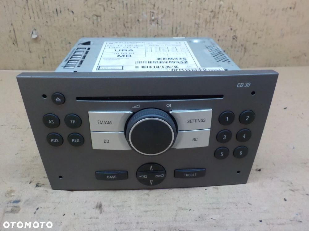OPEL VECTRA C RADIOODTWARZACZ 13190853 - 1
