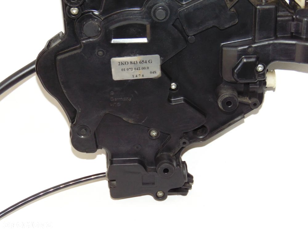 Zamek tylny prawy mechanizm zamka drzwi przesuwnych VW Caddy III 2K0843654G - 7