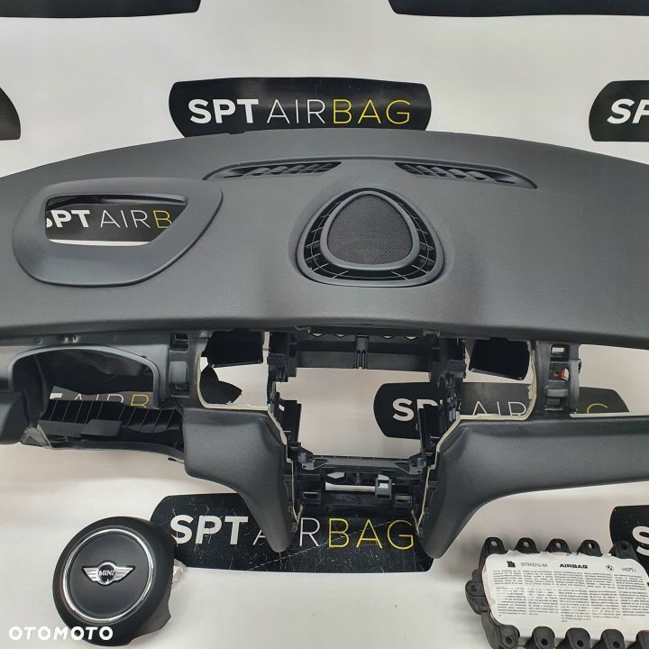 MINI COOPER F56 DESKA ROZDZIELCZA KONSOLA KOKPIT PULPIT PODUSZKI AIRBAG AIR BAG PASY KIT SET - 3