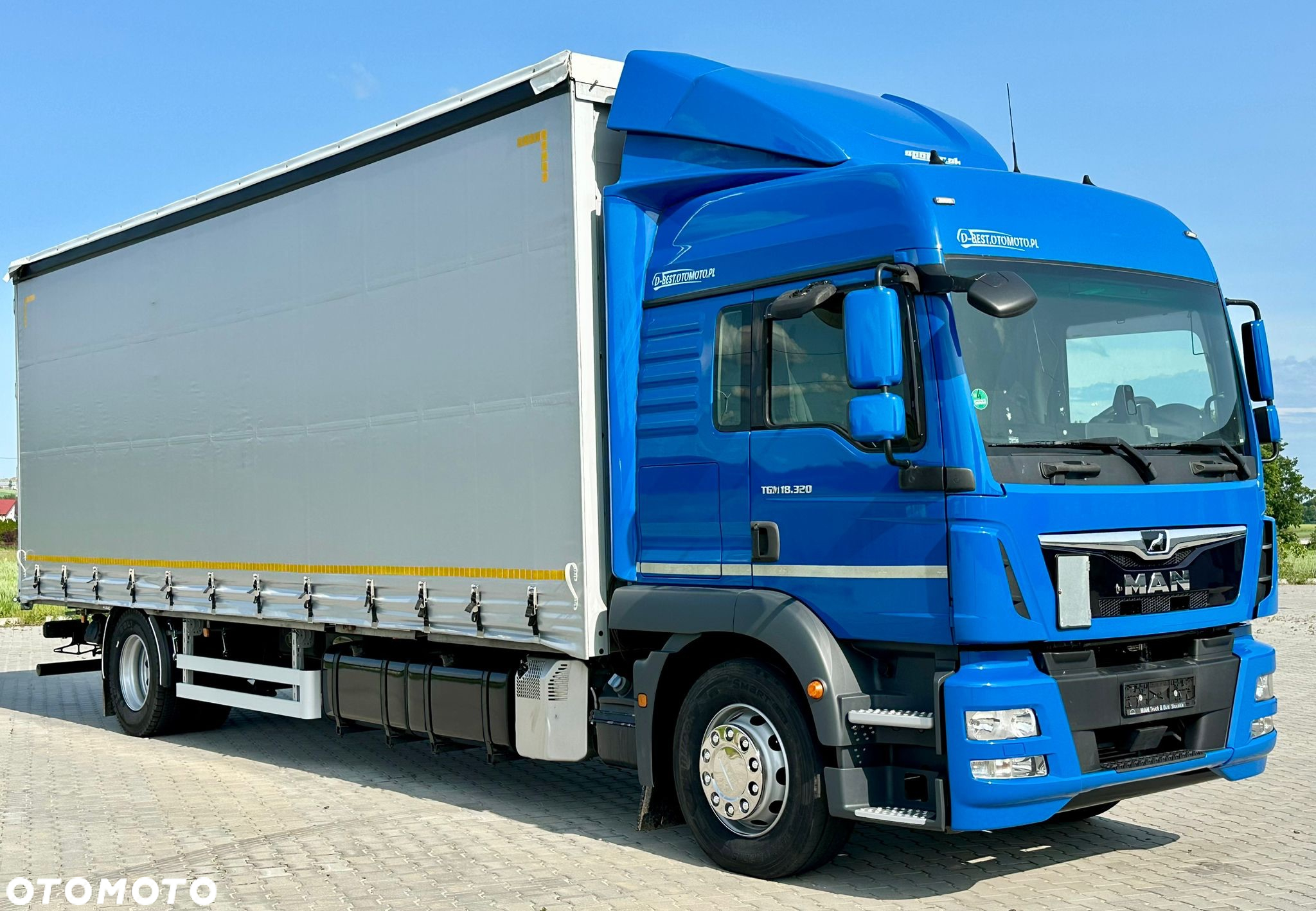 MAN TGM 18.320 / FIRANKA / 20 EUROPALET / 8.3 M DŁUGOŚCI / AUTOMAT / SYPIALKA / 2018 ROK / 9 809 KG ŁADOWNOŚCI - 2