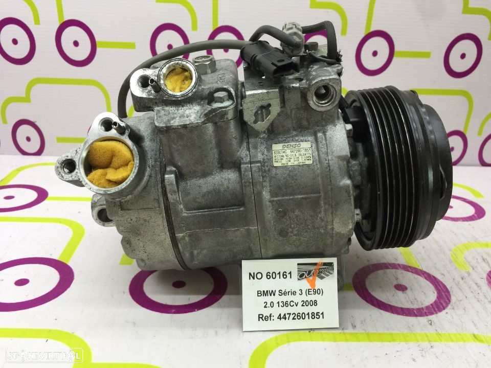 Compressor AC BMW Série 3 (E90) 2.0 136Cv de 2008 - Ref: 4472601851 - NO60161 - 1