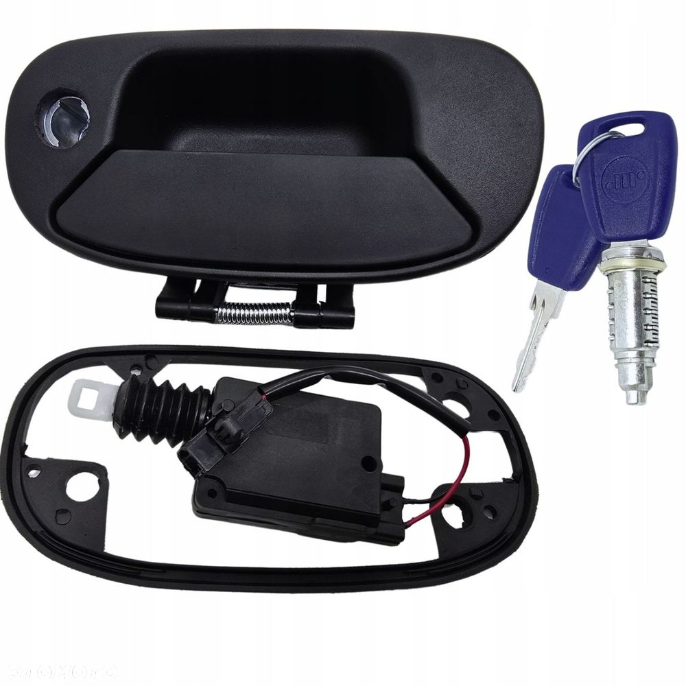 KLAMKA TYLNEJ KLAPY BAGAŻNIKA  SIŁOWNIK  WKŁADKA Fiat Doblo 2001 - 2010 - 1