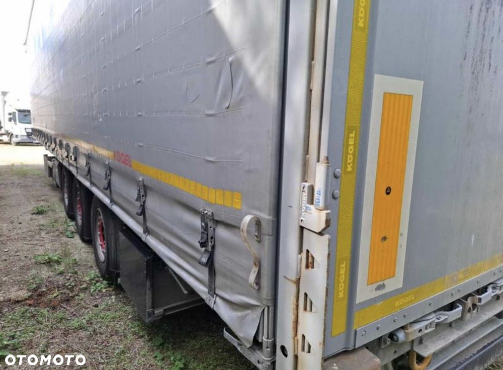 Kögel FIRANKA / MEGA / OSIE SAF INTRAX / ZBROJONA PLANDEKA / PIERWSZA OŚ PODNOSZONA / DWIE SKRZYNKI NARZĘDZIOWE / ALUMINIOWE DESKI / PODNOSZONY REGULOWANY DACH / DACH OTWIERANY OD PRZODU i OD TYŁU NACZEPY / 2021 ROK !! - 10