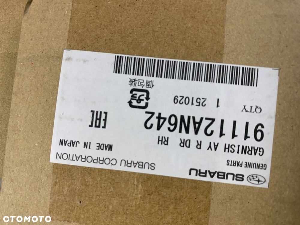 NOWA ORYGINALNA LISTWA DRZWI PRAWY TYŁ PRAWA TYLNA SUBARU OUTBACK VI 6 20-26 - 7