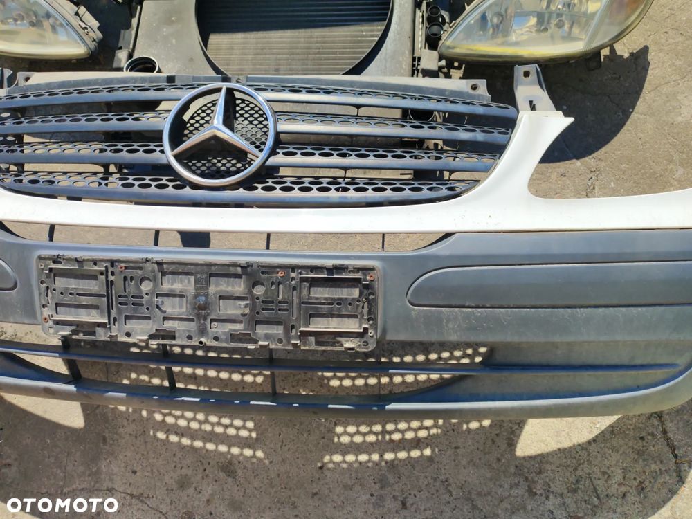 kompletny przód -FOTO do MERCEDES Vito w639 03-09r, zderzak przód -listwa z atrapą -belka zderzaka -chłodnice wody i klimy -pas przód -wentylatory + lampy Gratis! - 3