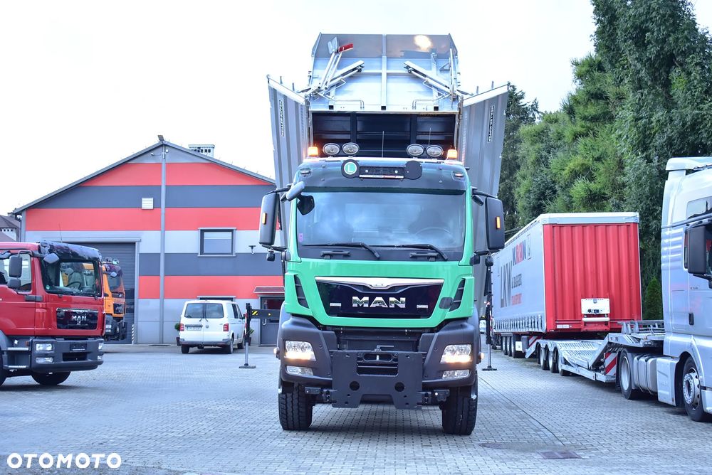 MAN TGS 33.480 6x6 BB Wywrotka 3 Stronna Meiller-Kipper + Palfinger PK 22002 EH/ 5 i 6 Funkcja/ Pilot/Czołownica/ Akcja zima/ Pod odśnieżanie/ Winterdienst/Kran/ Crane/ HDS / Sprowadzony ! - 22