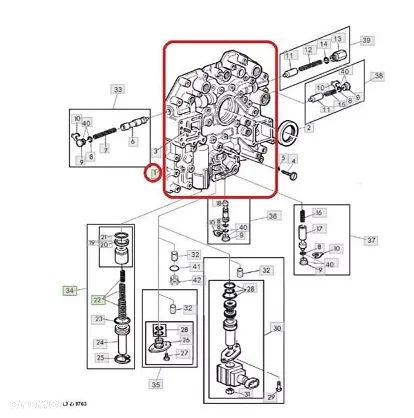 zawór suwak położenia biegu power quad john deere 6300 6100 6200 6400 - 4