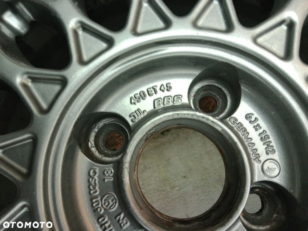 VW GOLF III POLO 1H0601025Q FELGI ALUFELGI BBS 450 Z OPONAMI 15 ET 45 6J 15" 4 X 100 - 8