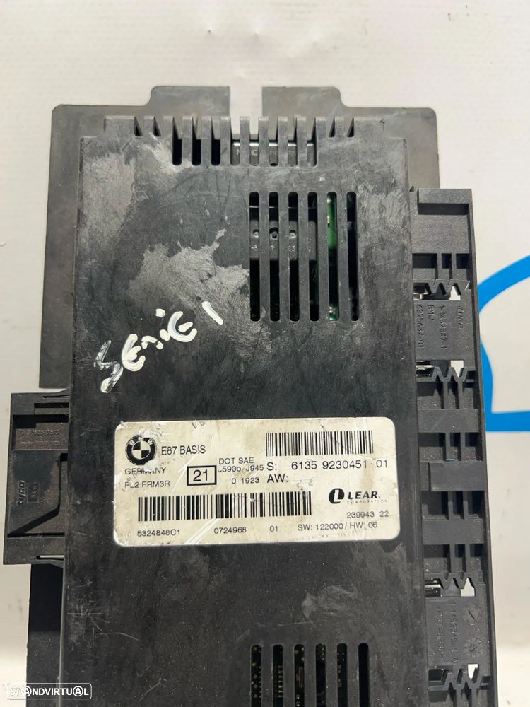 .Centralina Original Modulo FRM Serie 1 E87 5 Portas Basis Lear BMW FRM3R PL2 9 230 451 / 23994322 - 3