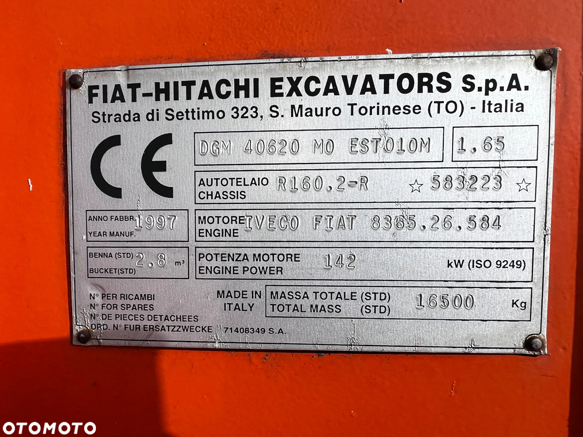 Hitachi ładowarka Fiat FR160 wysoki WYSYP - 7