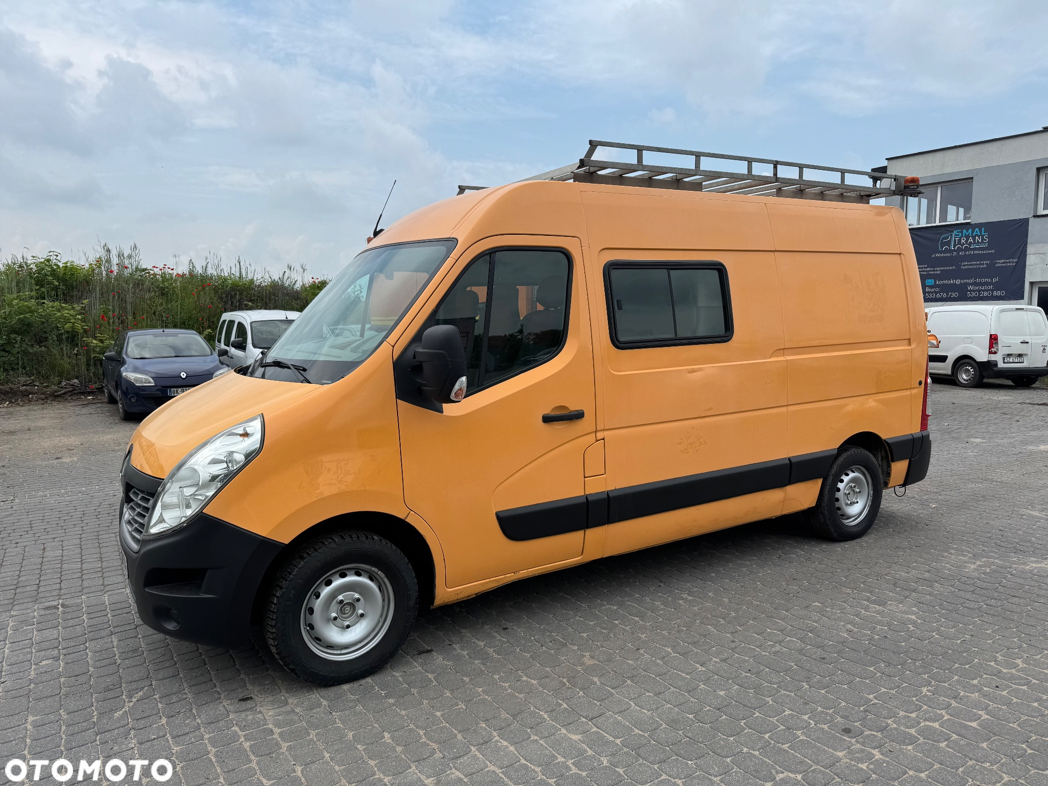 Renault Master Brygadówka 2014 r. Klima NAVI 7 Osobowy Bagażnik Dachowy Drabinka - 3