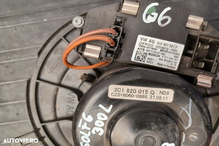 Ventilator aeroterma 3C1820015Q 3C1820015Q Volkswagen VW Golf 6 [2008 - 4