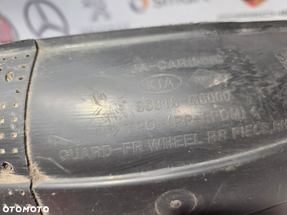 KIA PICANTO 3 III 17- PRAWE NADKOLE PRZEDNIE PRZÓD NR 86812-G6000 + 86816-G6000 , 86814-G6000 + 86816-G6000 NR AUKCJI N1094 - 10