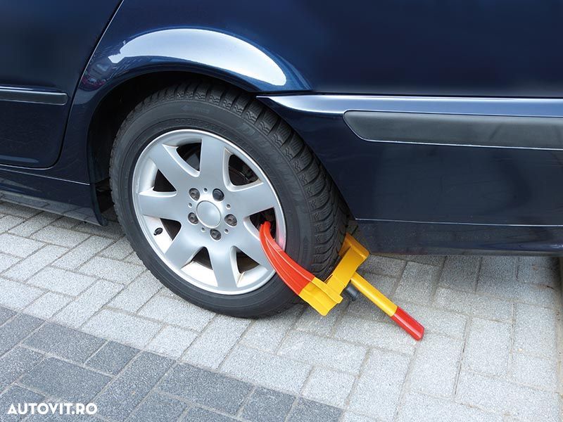 Antifurt roata Carpoint, Blocaj roata cu cheie si 2 gheare, pentru jante cu latimea de maxim 275mm - 4