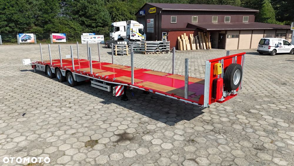 Inny TELEMEGA - naczepa platforma rozciągana - koła 17,5 12T! - kontenery - maszyny ADR EX III - 3