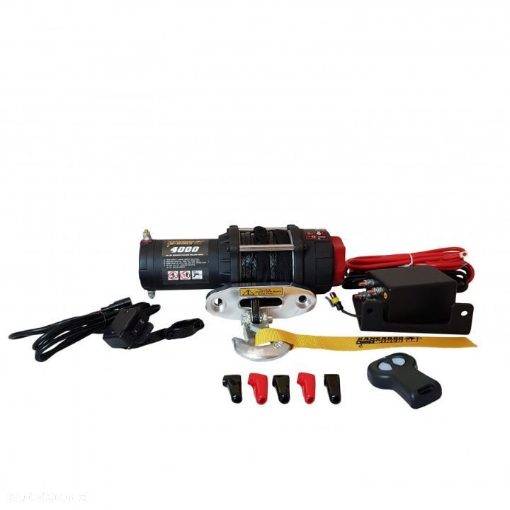 Wyciągarka elektryczna Kangaroowinch K4000SR 12V Z Liną Syntetyczną i Sterowaniem Bezprzewodowym - 1