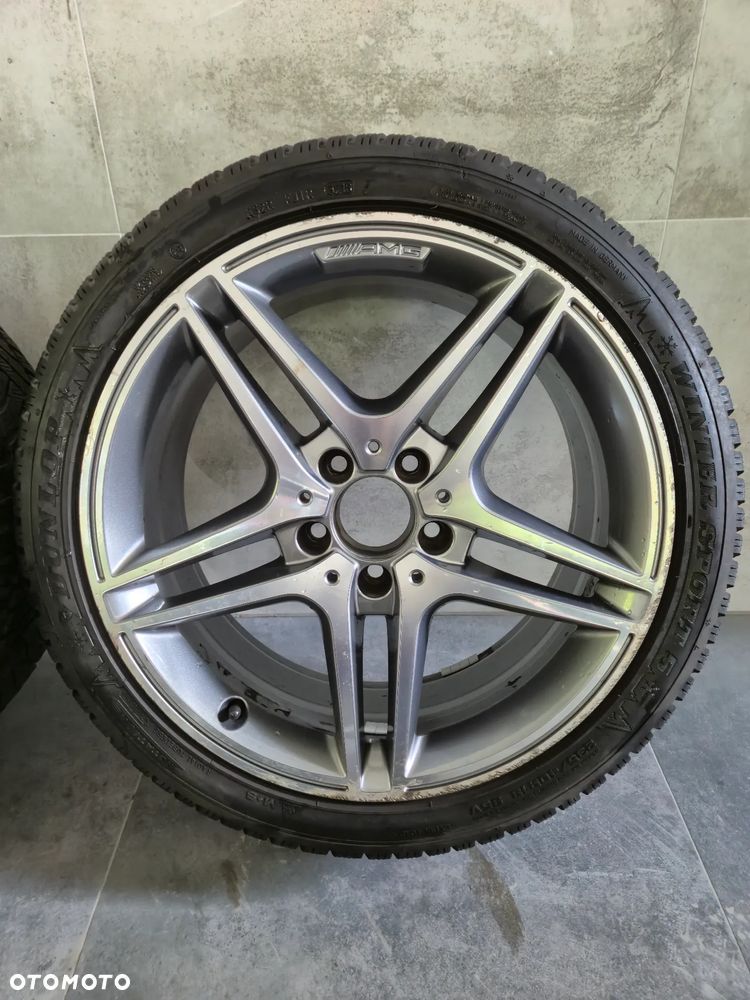 Felgi Koła Mercedes-Benz AMG RONAL 8x18 ET45 A2044019402 opony DUNLOP WinterSport 5 235/40/18 - 8