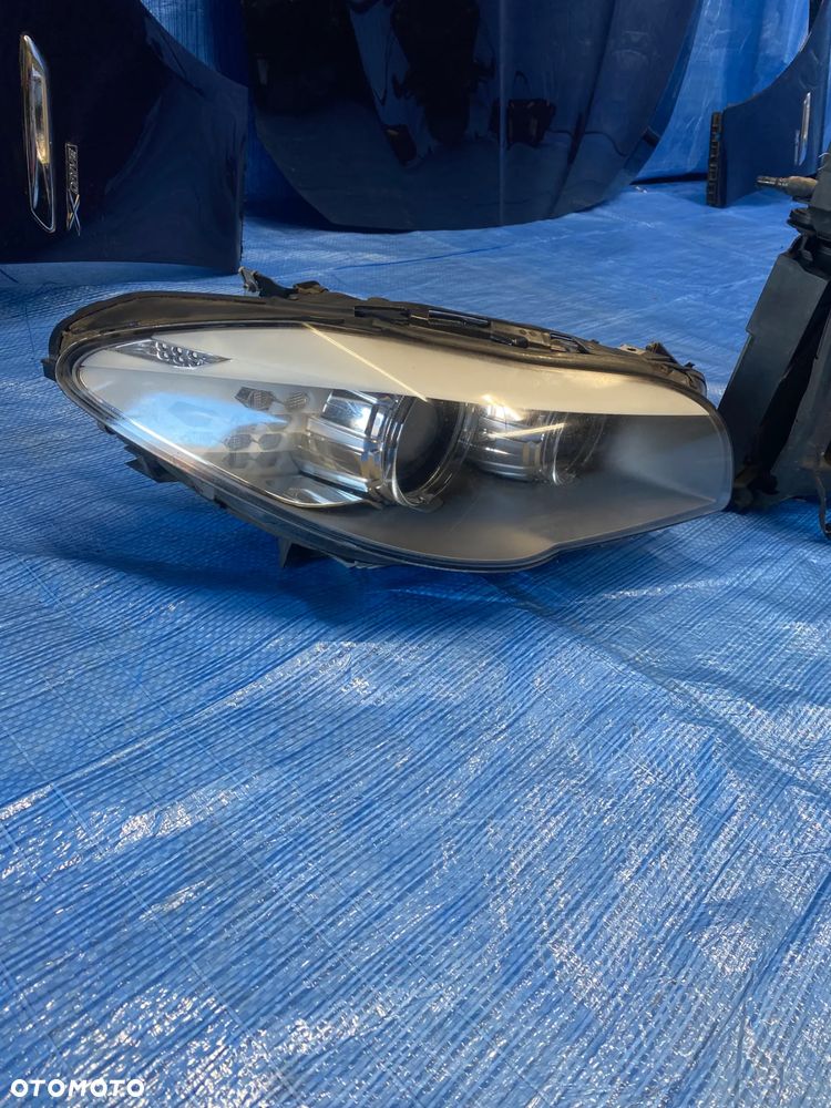 PRZÓD KOMPLETNY BMW F10 F11 NIEBIESKI A76 TIEFSEEBLAU MASKA ZDERZAK LAMPY XENON PAS PRZEDNI CHŁODNICE 535I KOMPLET EUROPA - 26
