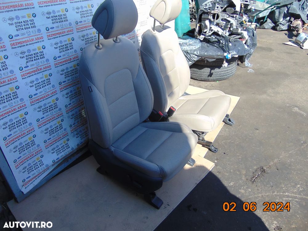 Scaune fata Hyundai Tucson 2015-2020 banchete spate scaune fata interior Tucson piele cu incalzire - 13