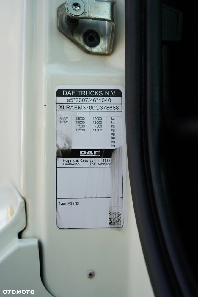 DAF / CF / 320 / ACC / EURO 6 / CHŁODNIA / 19 PALET / ŁAD. 8190 KG - 11