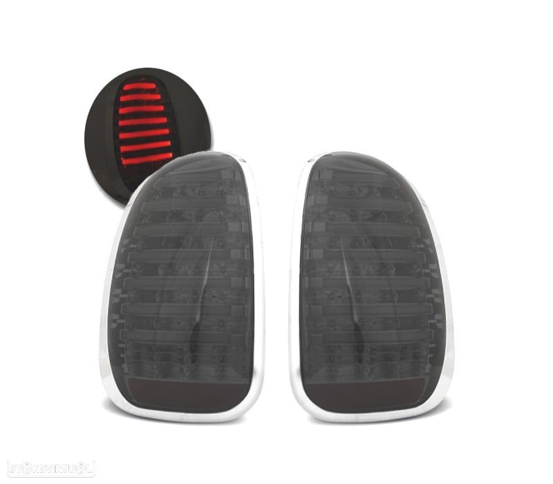 FAROLINS TRASEIROS MINI R60 COUNTRYMAN 10-15 LIGHT BAR FUMADO - 1