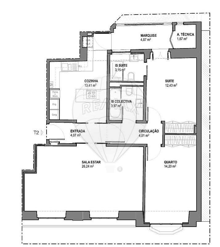 Apartamento T2 para venda - Grande imagem: 2/32