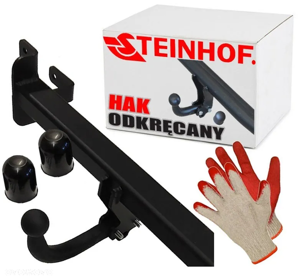 STEINHOF HAK HOLOWNICZY Z KULĄ ODKRĘCANA NA DWIE ŚRUBY+RĘKAWICZKI do OPEL ZAFIRA 2 B II 2005do2014