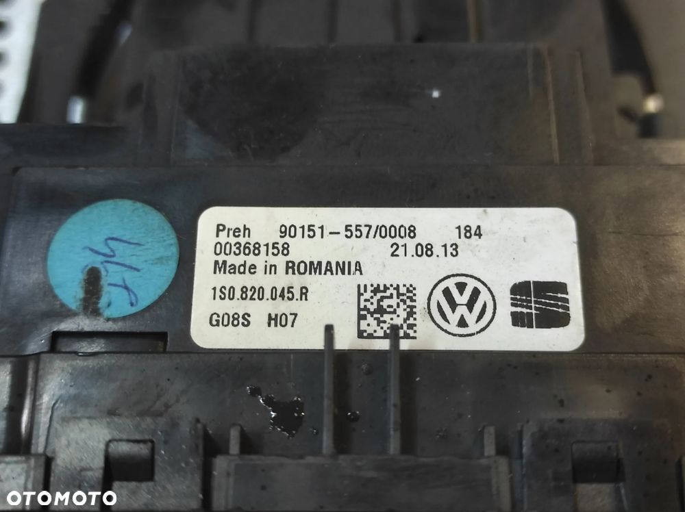 RADIO PANEL KLIMATYZCJI RAMKA ROZKODOWANE VW UP! 1S0820045R 1S0035156K SPRAWNE GWARANCJA WYSYŁKA !!!! - 4
