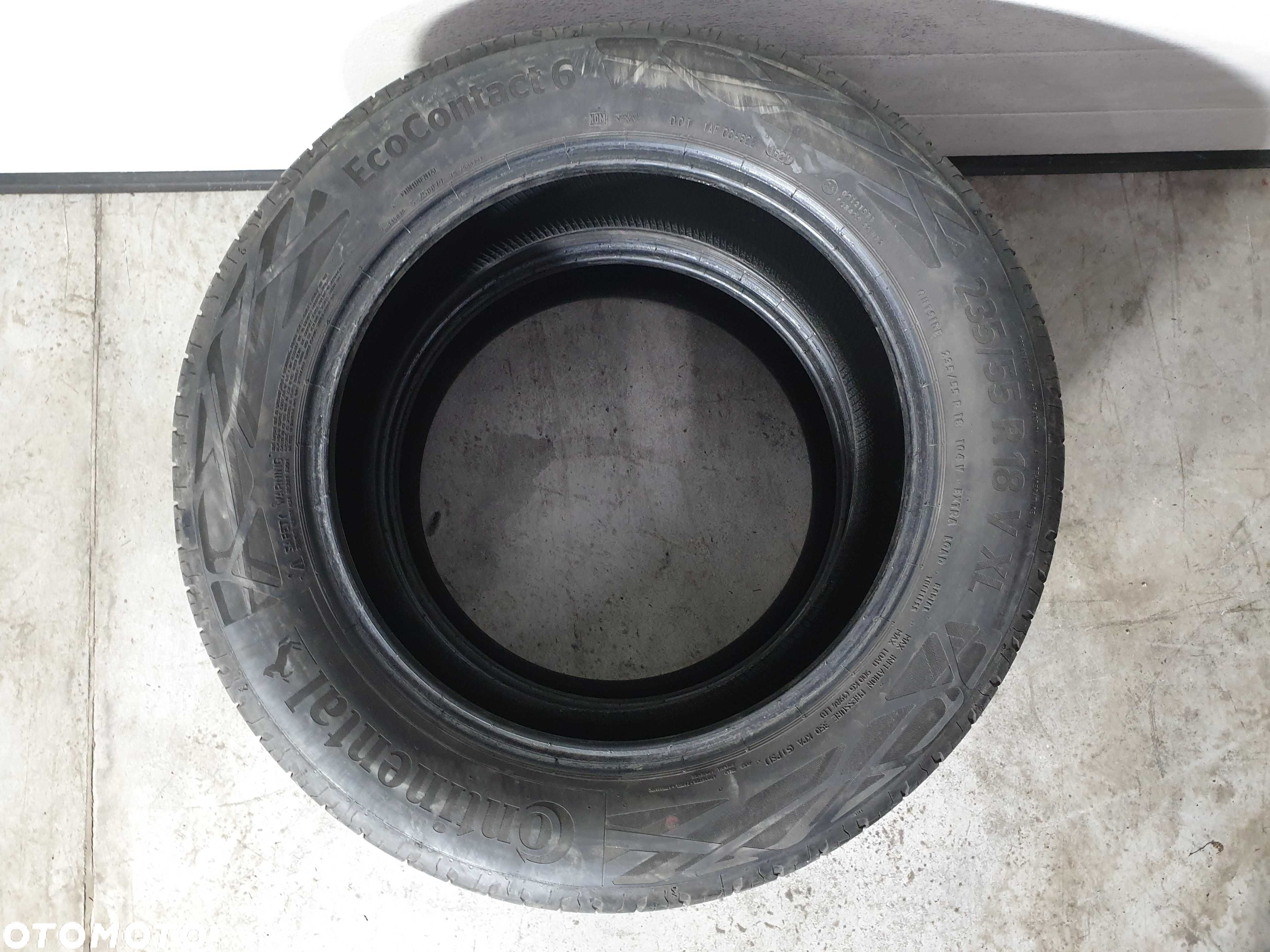 2szt. 235/55/18 104V Continental EcoContact 6 5mm 2021r [ 10065 ] - 2