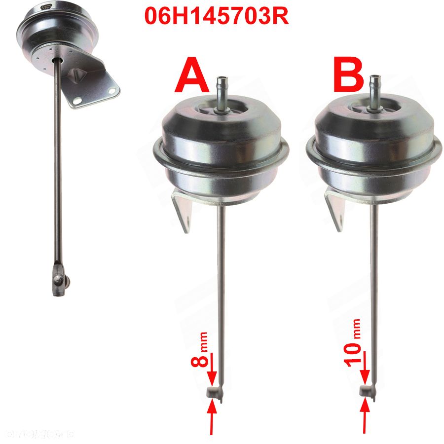 Zawór bańka gruszka turbiny SEAT + KTM + AUDI: A4 A5 A6 Q5 - 2.0 TFSI / quattro  [10 mm] - 7