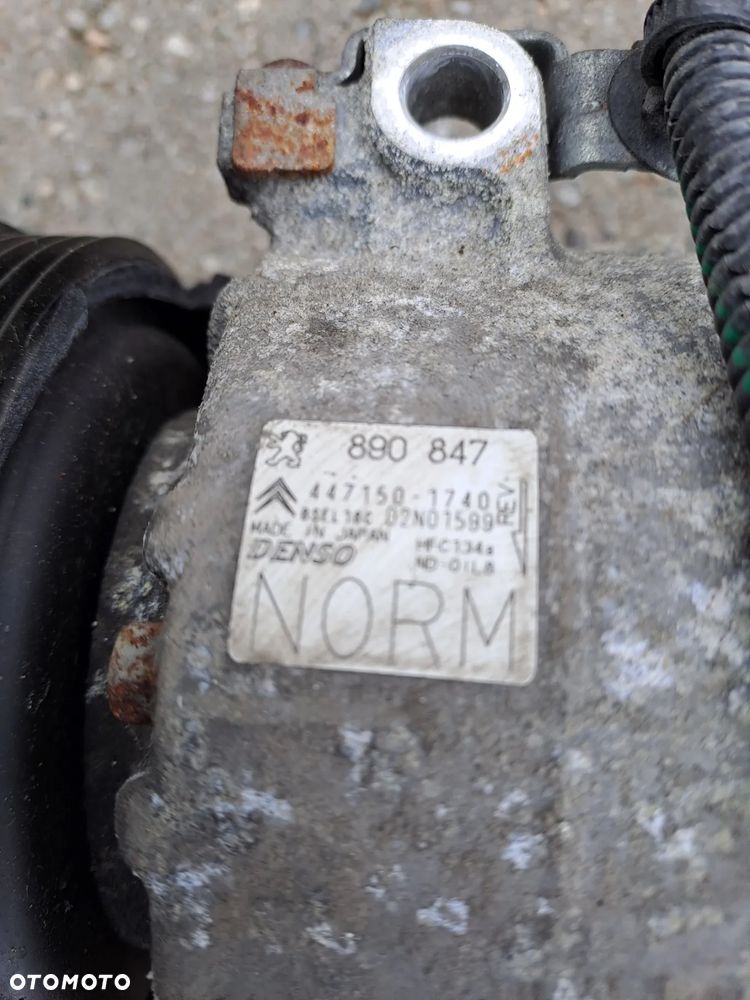 Citroen Peugeot 1.6 VTi kompresor klimatyzacji Denso 447150-1740 - 3