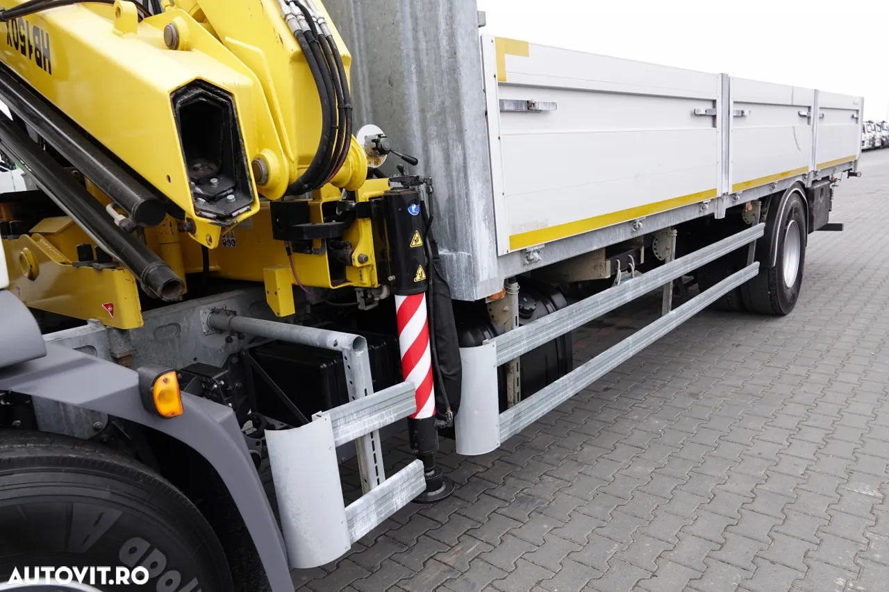 DAF LF 250 / 4X2 / CUTIE - 7.30 + HDS HYVA HB 150XE3 / RADIOCOMANDĂ / ROTATOR / CAPACITATE MAX: 5200 KG / EURO 6 - 10