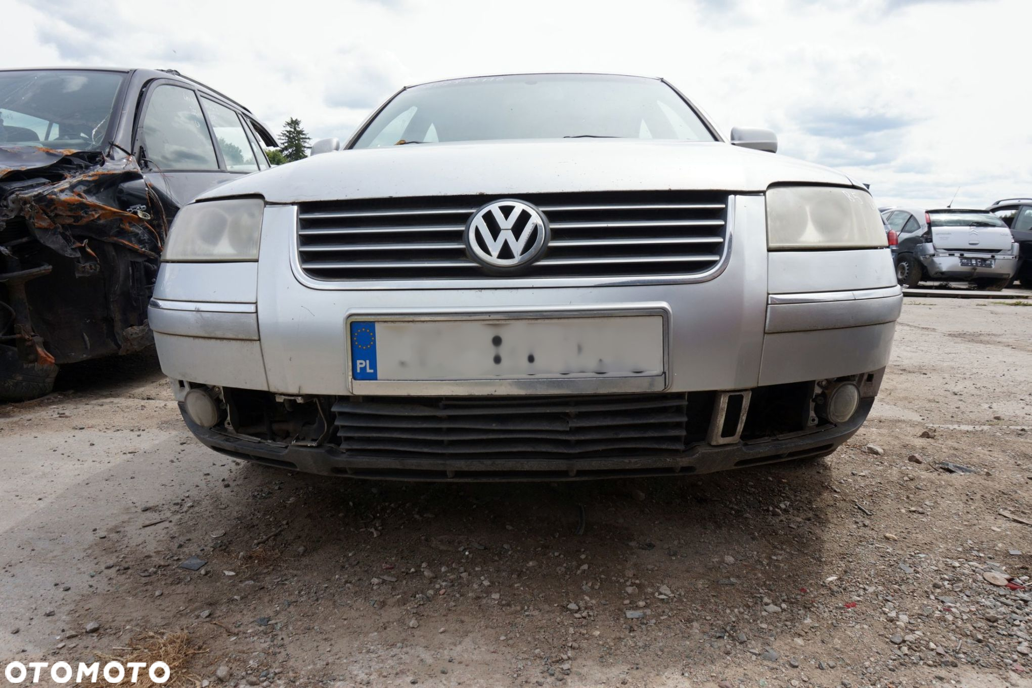 MASKA ZDERZAK BŁOTNIKI LAMPY PASSAT B5 LIFT LA7W  VOLKSWAGEN 2001-2005 SREBRNY PRZÓD KOMPLETNY - 8