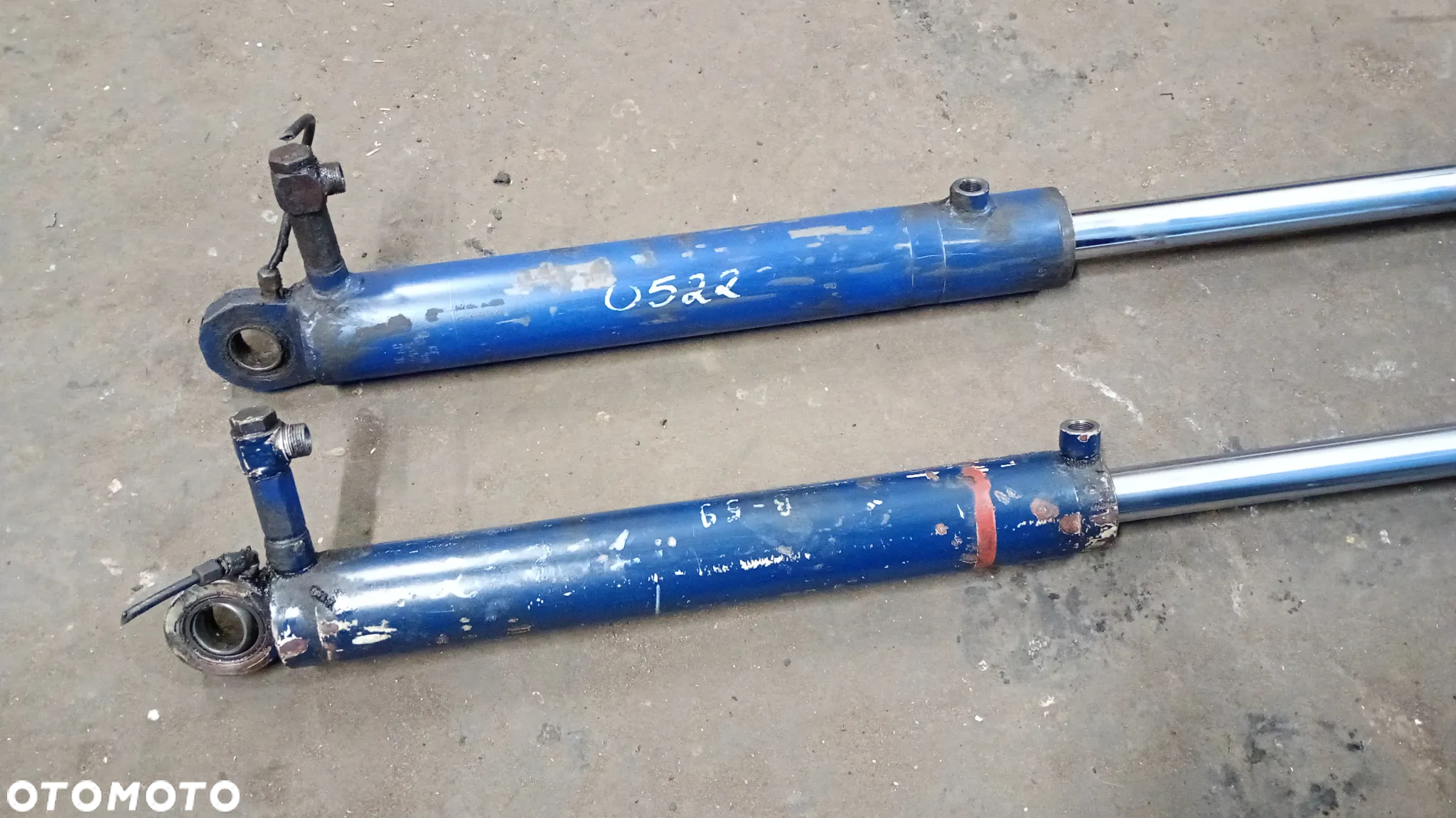 FV.  DŁUGI Siłownik  Hydrauliczny prasy ściany wypychającej dwustronnego działania  4 stopniowy  Rozłożony 440 cm Złożony 145 cm Skok 295 cm MOCNY - 7