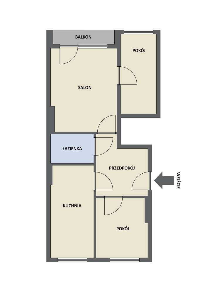 3 pokoje | 51,52 m² | Parter | Loggia | Centrum I 5 minut od Rynku