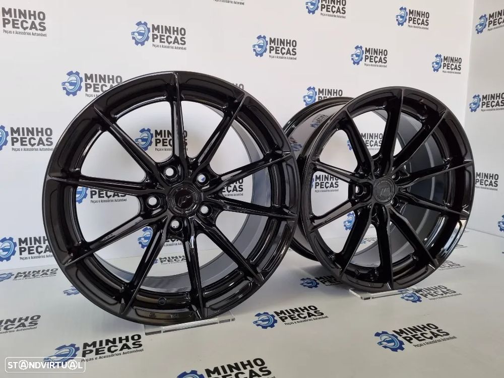 Jantes Japan Racing (JR37) em 17 (5x112) Preto Brilho - 2