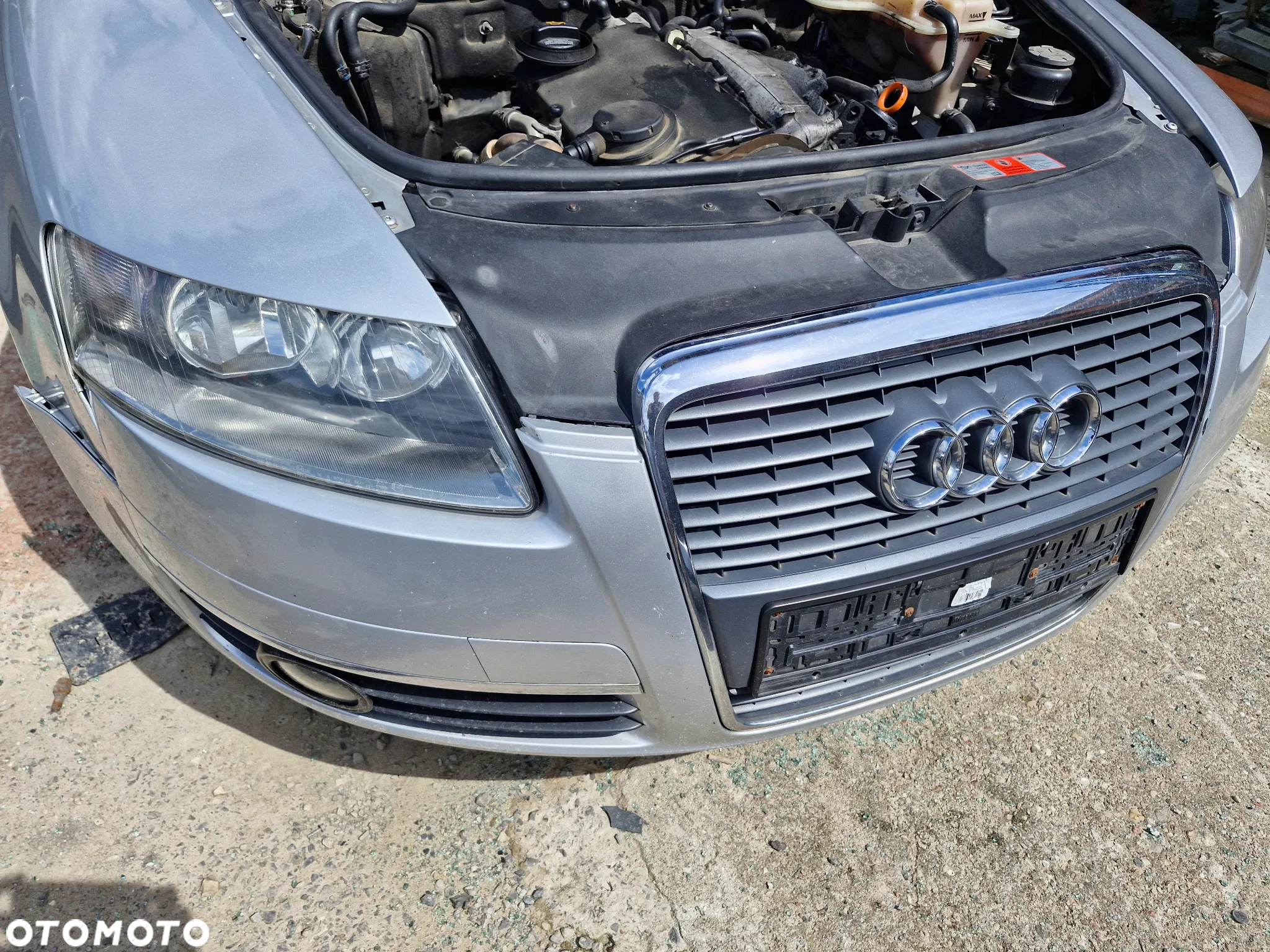 AUDI A6C6 maska zderzak drzwi ly7w  błotnik lusterko skrzynia GYX zawieszenie fotele skóra - 6