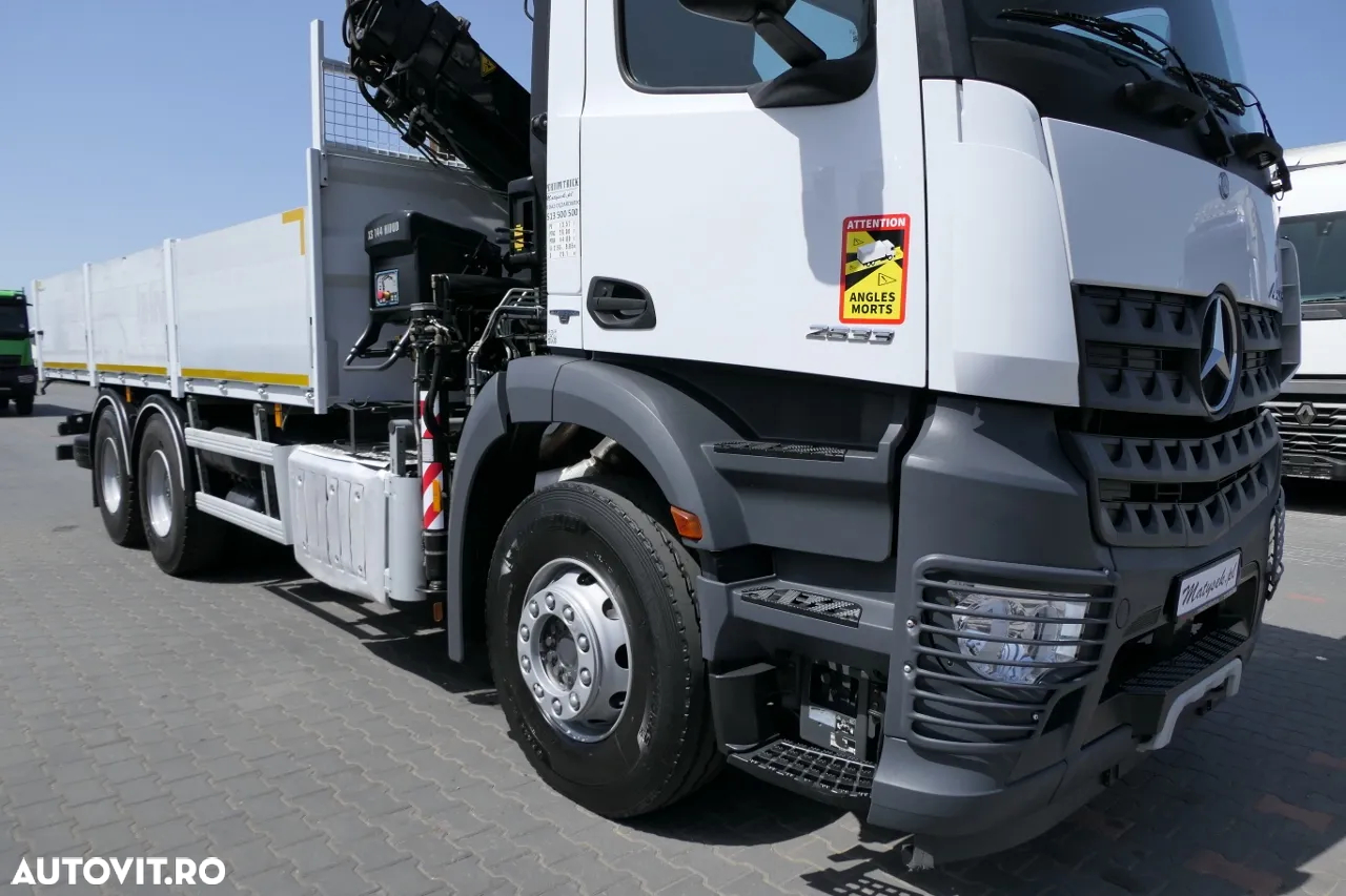 Mercedes-Benz AROCS 2633 / 6X4 / 6.55 M BOX + HDS HIAB 144 / RADIOCOMANDĂ / ROTATOR / FURCI - 21