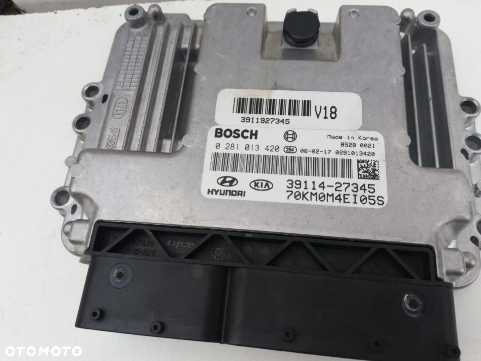 Sterownik Silnika Komputer Hyundai Tucson KIA Sportage 2.0 CRDI 140 KM 0281013420 39114-27345 - 1