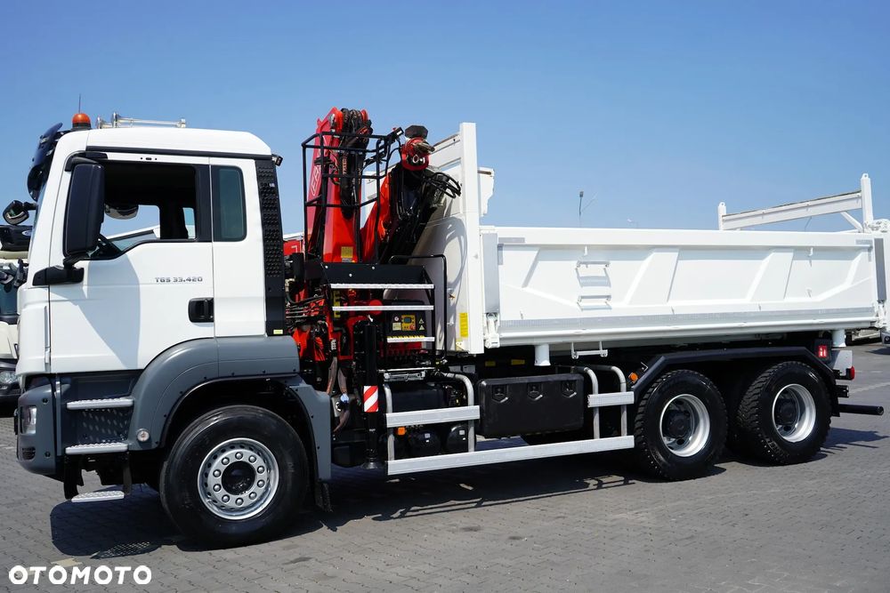 MAN / TGS / 33.420 / E 6 / WYWROTKA + HDS / FASSI F 175 / 6 X 4 / HYDROBURTA - 36