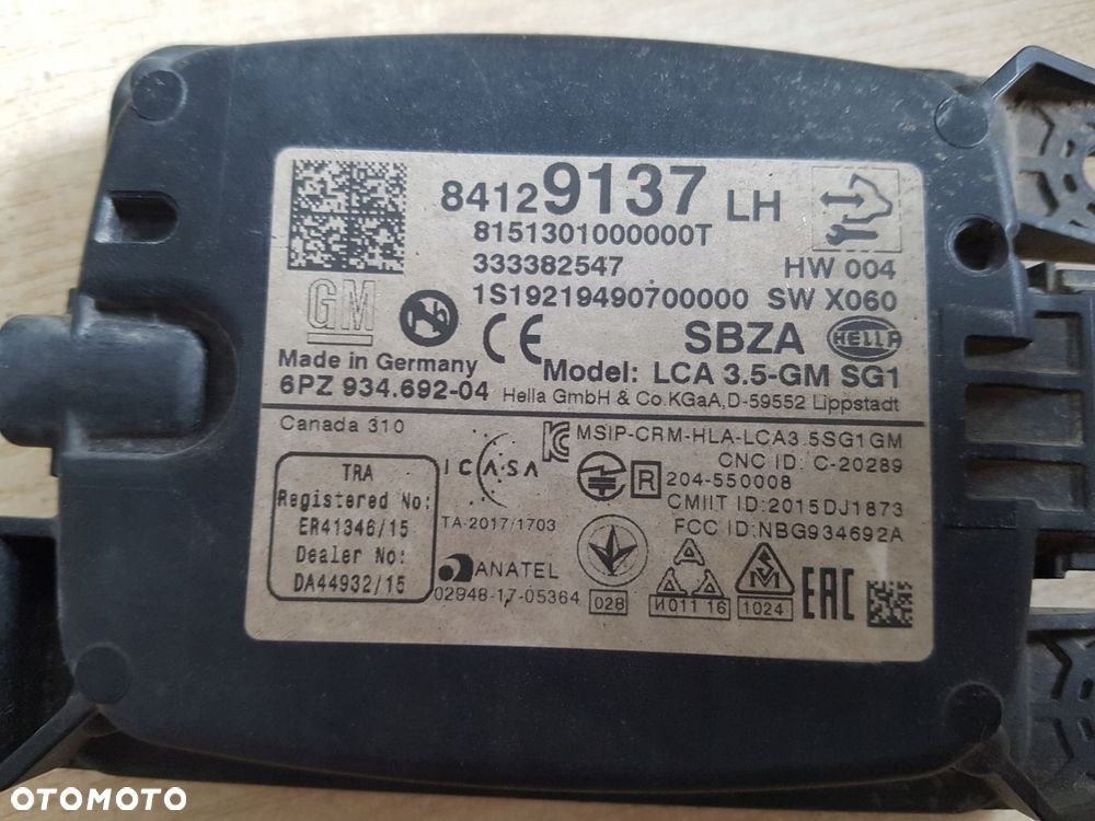 opel insignia b asystent zmiany pasa martwego pola 84129137 - 4