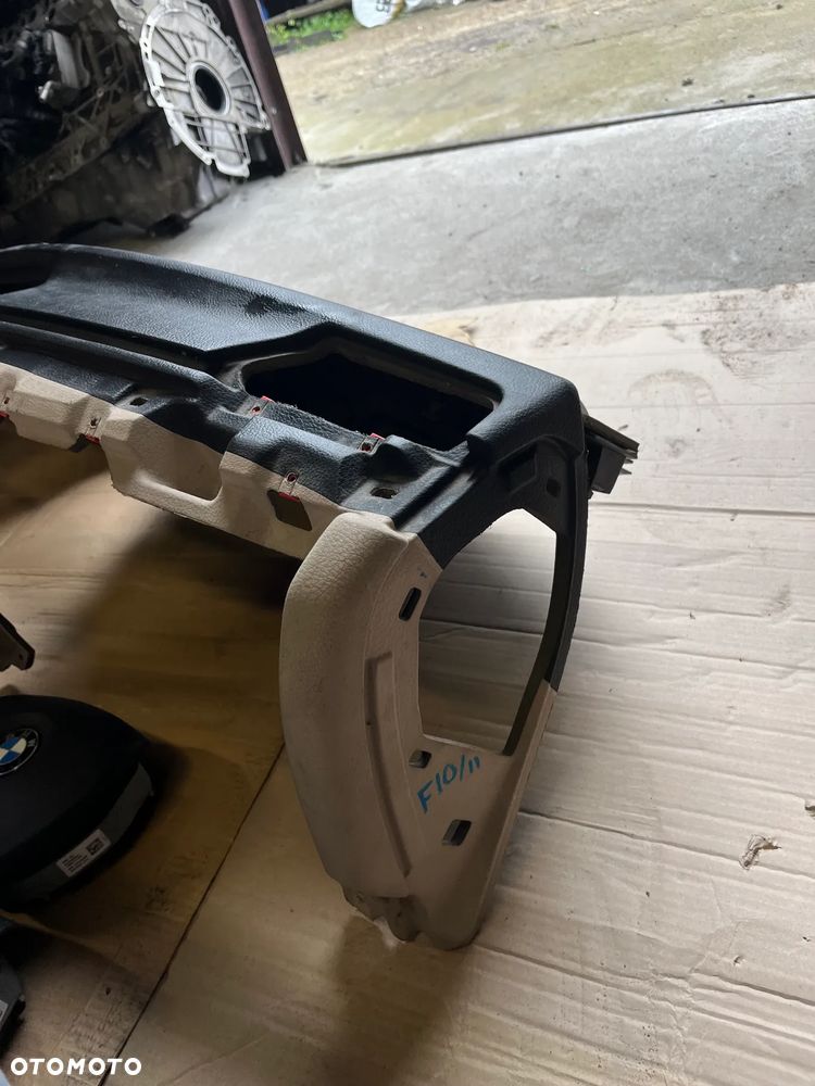 BMW 5 F10 F11 DESKA ROZDZIELCZA KOKPIT KONSOLA ARIBAG NAPINACZE ORYGINAŁ KOMPLET - 5