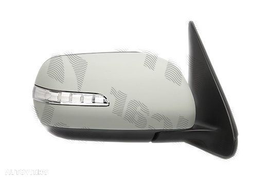 Oglinda exterioara Suzuki Grand Vitara, 20, Suzuki Grand Vitara Xl-7, 20, Suzuki Grand Vitara Xl-7, 0120, partea Dreapta, culoare sticla crom, sticla convexa, cu carcasa grunduita, cu incalzire, ajustare - 1