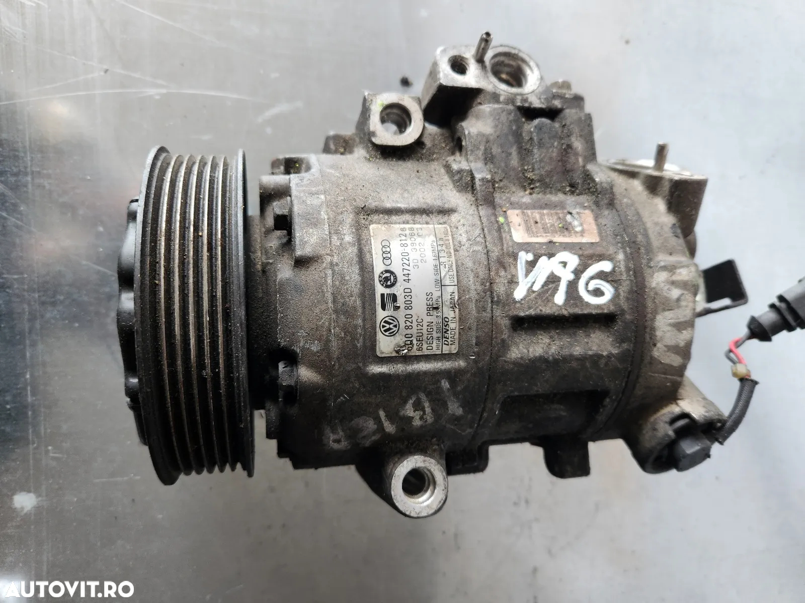 Compresor Clima Aer Conditionat AC Vw Polo Seat Ibiza Skoda Fabia Golf 1.9 Tdi Cod 6QD - 3