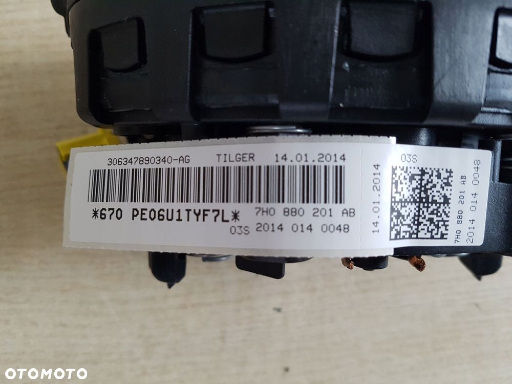 vw t5 02-15 transporter airbag poduszka kierownicy 7h0880201ab 1qb nowa oe - 5