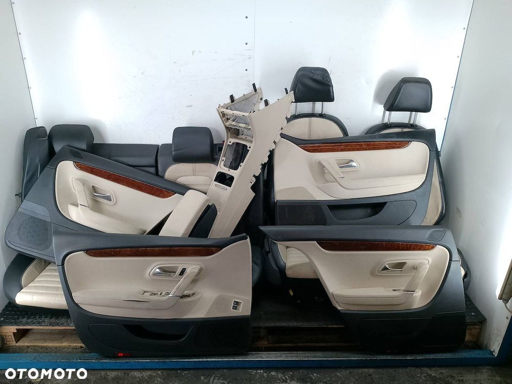 FOTELE KANAPA BOCZKI SKÓRA KOMPLET VW PASSAT CC - 1
