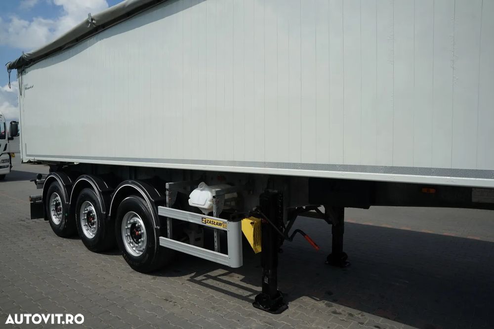 Zaslaw BASCUNĂ ALUMINIU / 43 m³ / AXĂ RIDICABILĂ / AXE SAF - 9