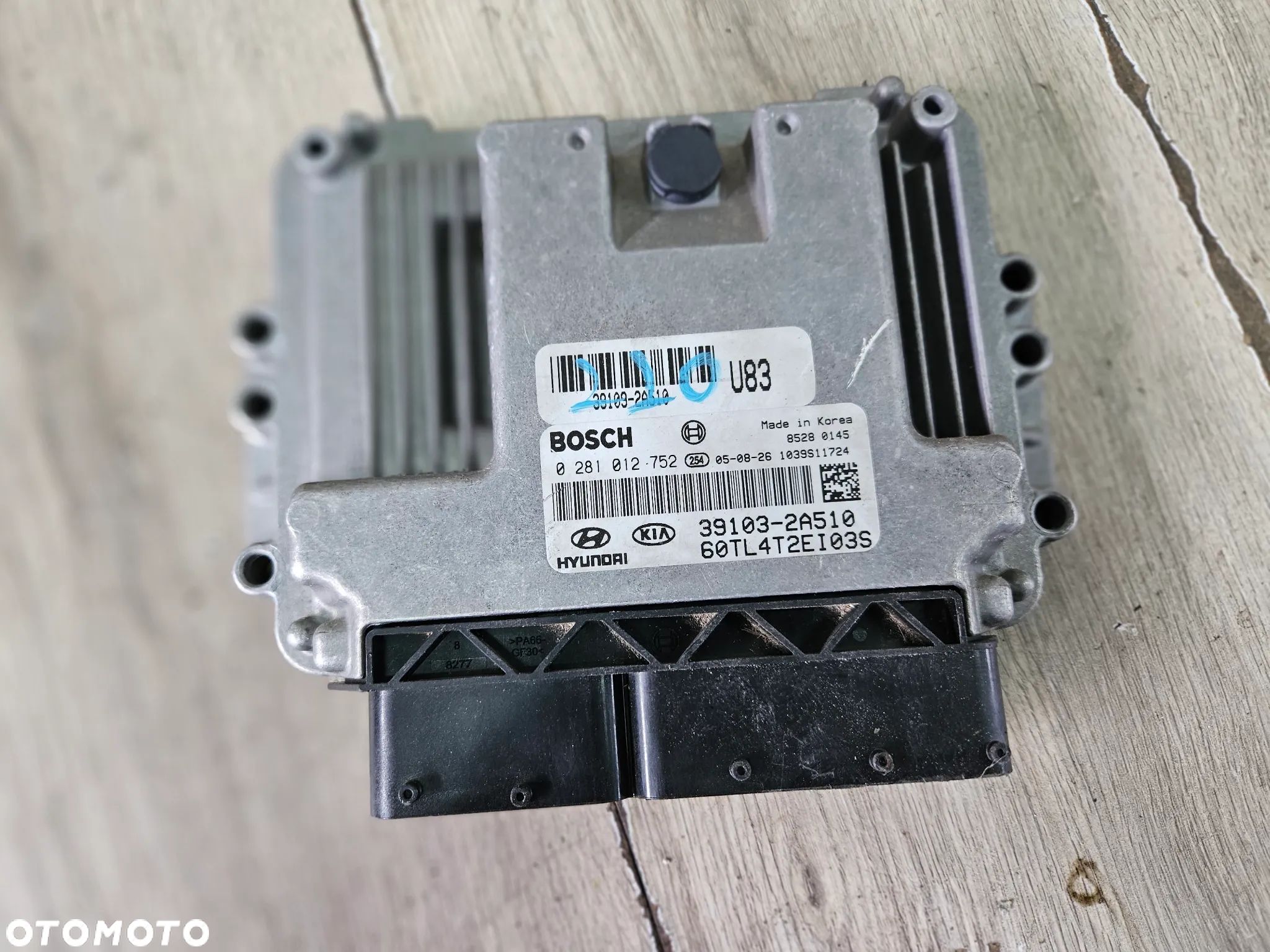 Sterownik komputer silnika Hyundai Getz 1,5 CRDI 65kW 88KM 2006r 39103-2A510 - 1