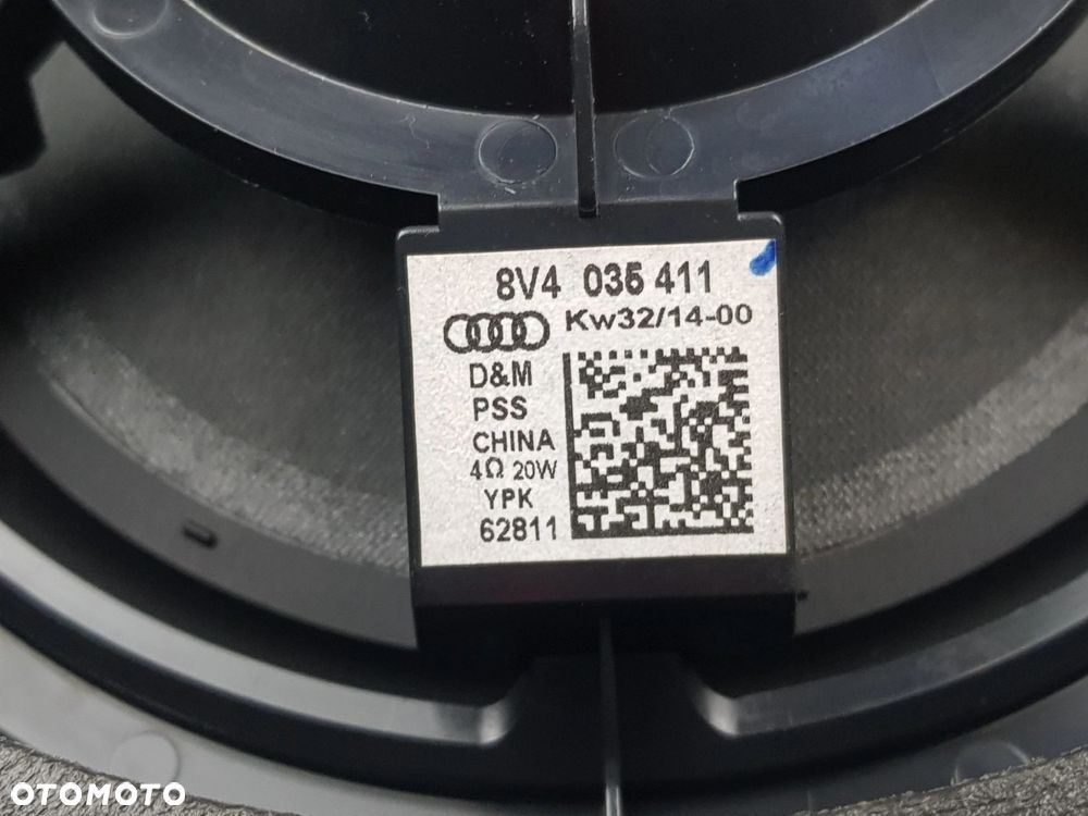 Głośnik drzwi tylnych Tył Audi A3 S3 8V 8V4035411 - 5
